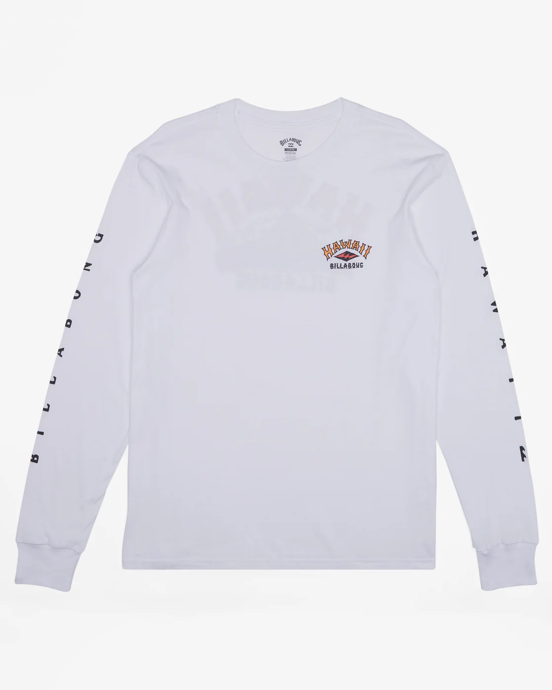 Billabong Arch Hawaii Long Sleeve T-Shirt - White -Biliabong Outlet