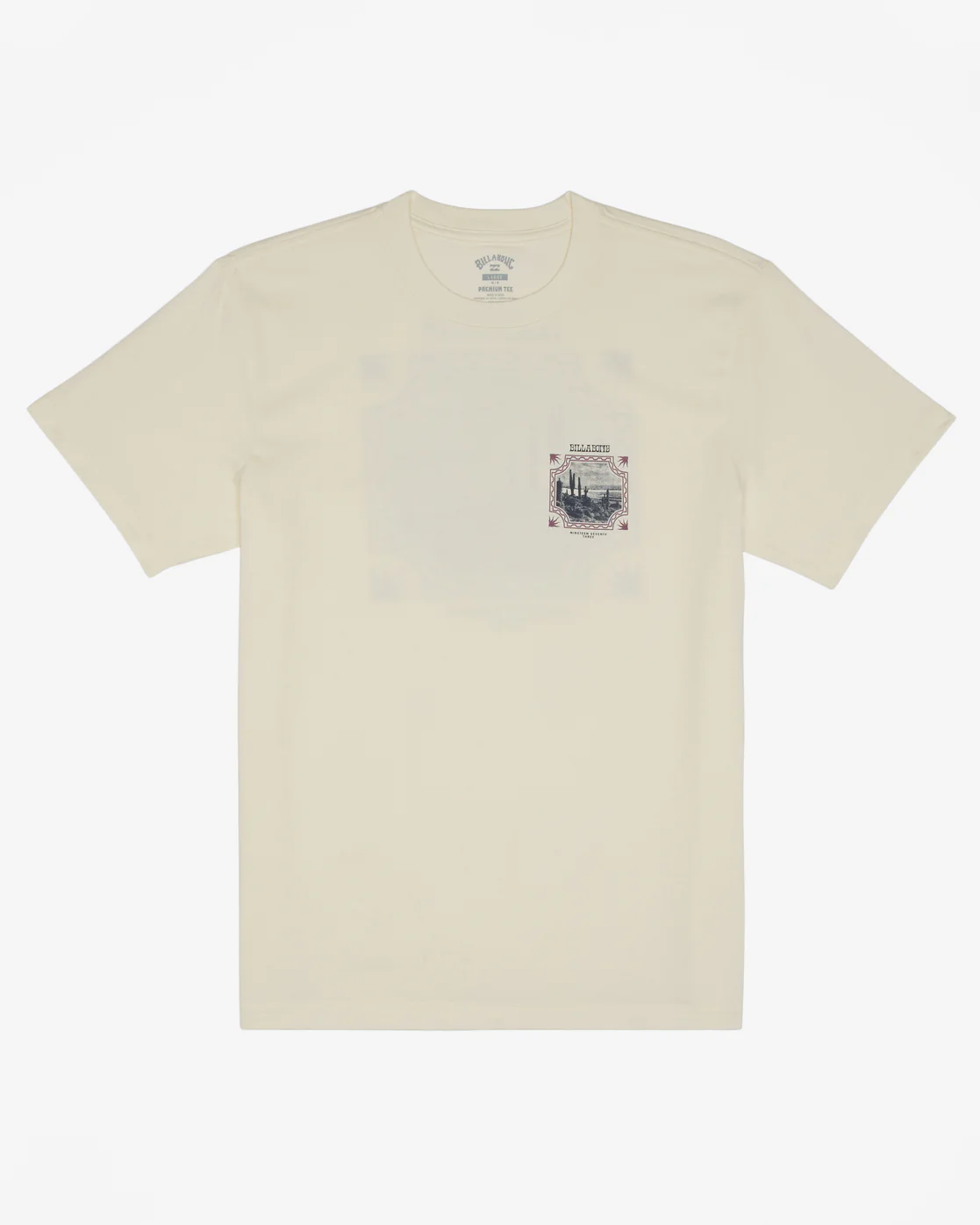 Billabong Crossed Up Short Sleeve T-Shirt - Off White -Biliabong Outlet