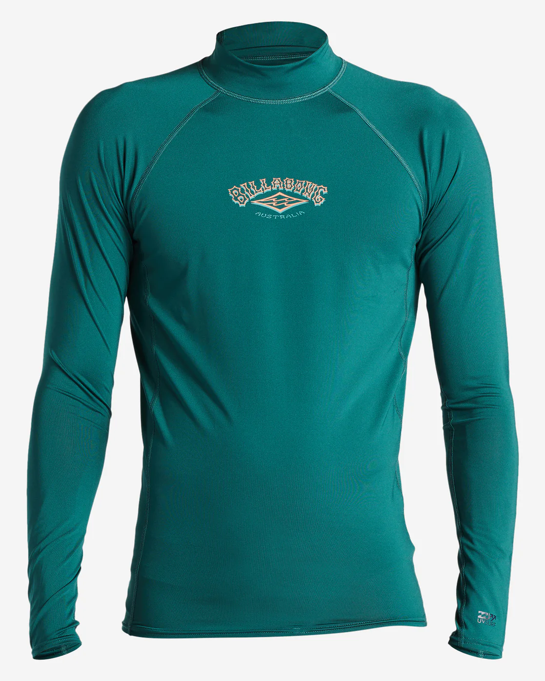 Billabong Arch Diamond Long Sleeve Upf 50 Rashguard - Dark Teal -Biliabong Outlet