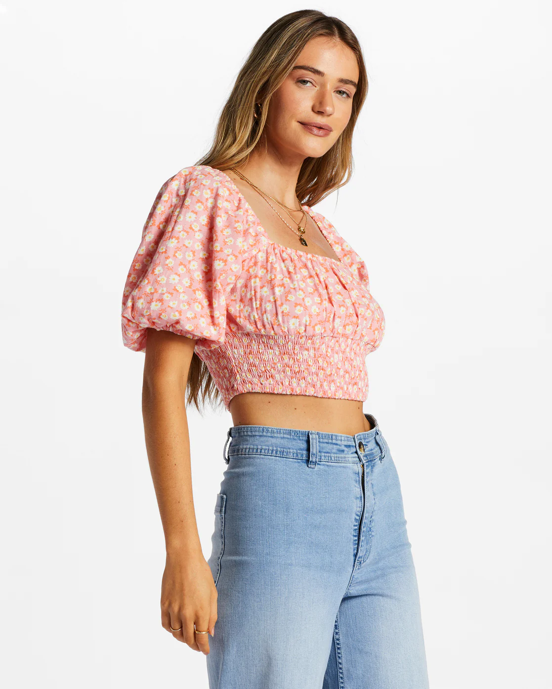 Billabong Only You Crop Top - Flamingo -Biliabong Outlet