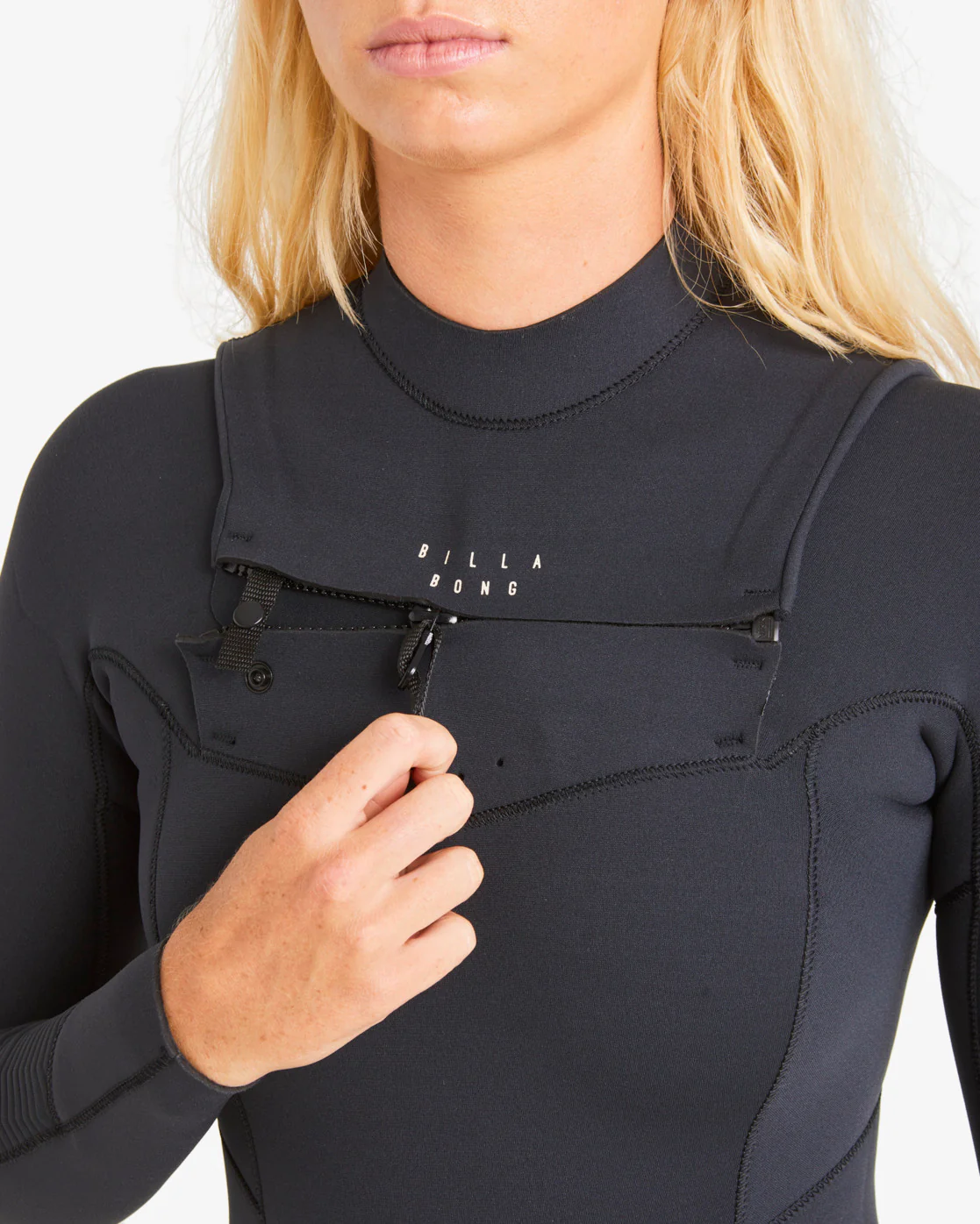 Billabong 4/3 Salty Dayz Chest Zip Full Wetsuit - Black -Biliabong Outlet