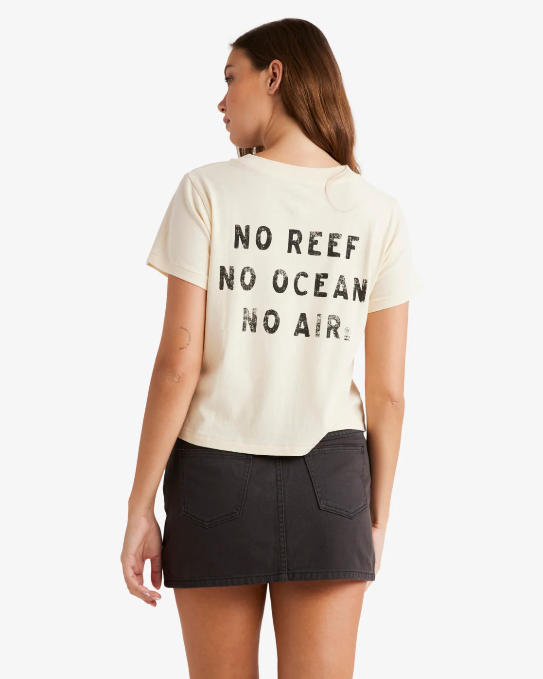 Billabong Coral Gardener Shrunken T-Shirt - White Cap -Biliabong Outlet