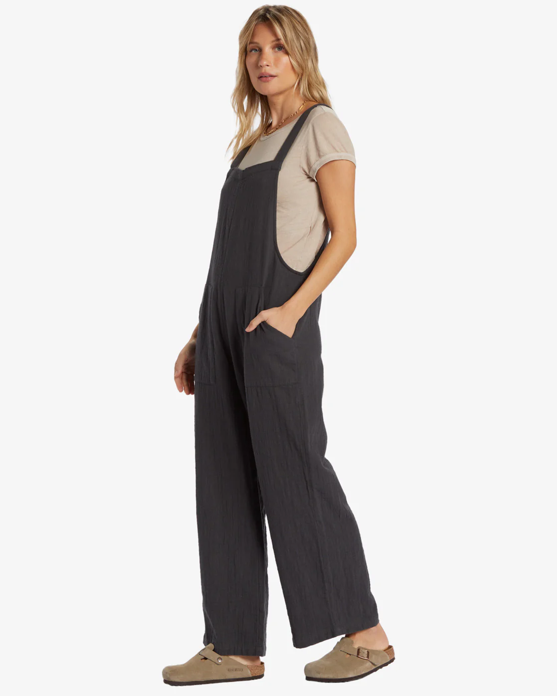 Billabong Pacific Time Jumpsuit - Black Sands -Biliabong Outlet