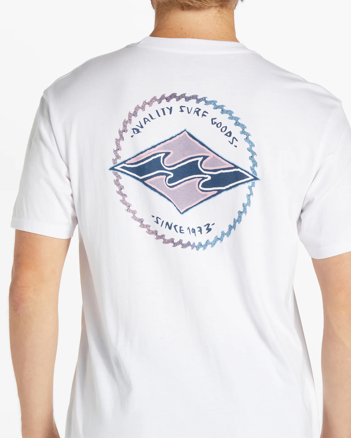 Billabong Rotor Diamond Short Sleeve T-Shirt - White -Biliabong Outlet