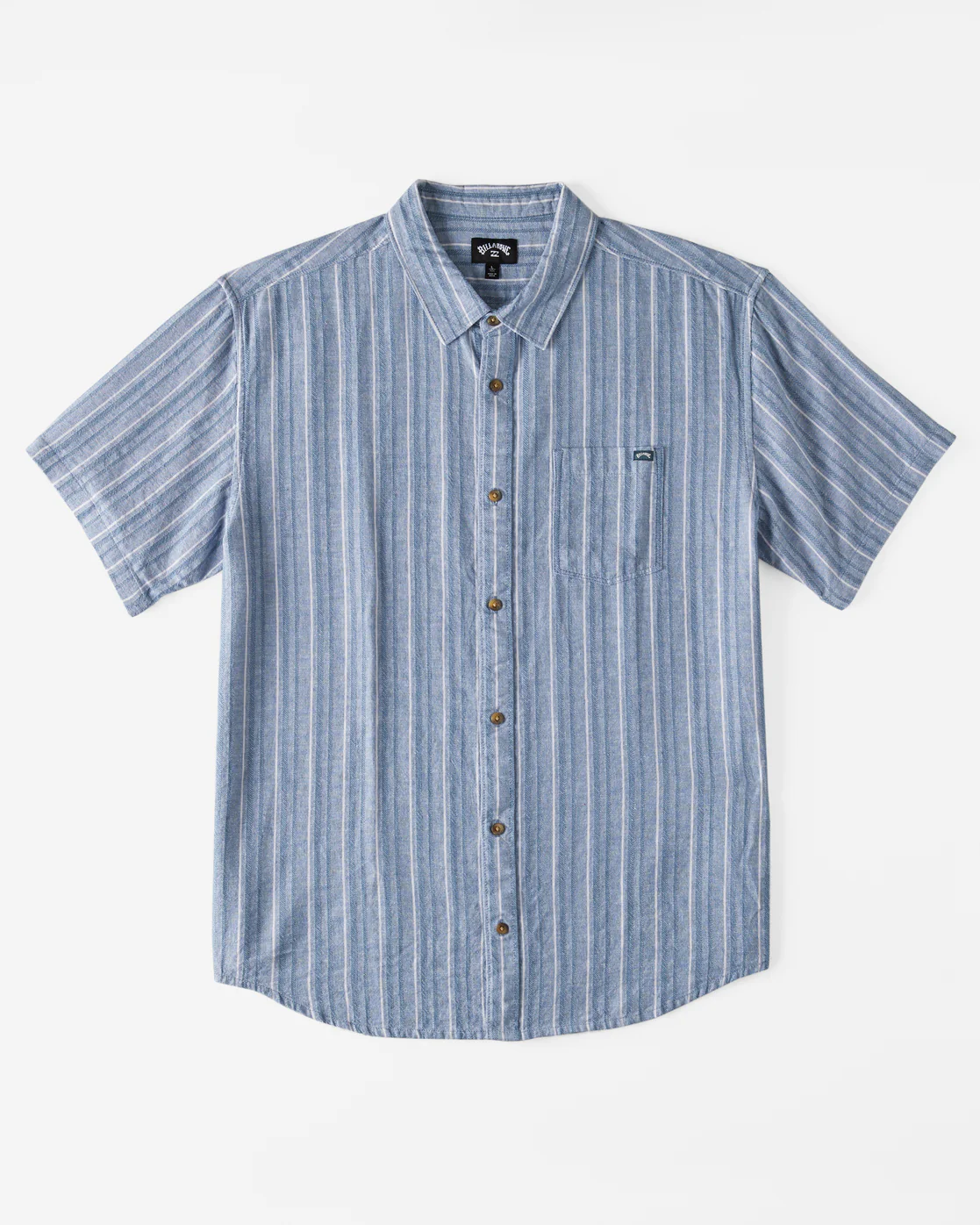 Billabong All Day Stripe Short Sleeve Woven Shirt - Vintage Indigo -Biliabong Outlet