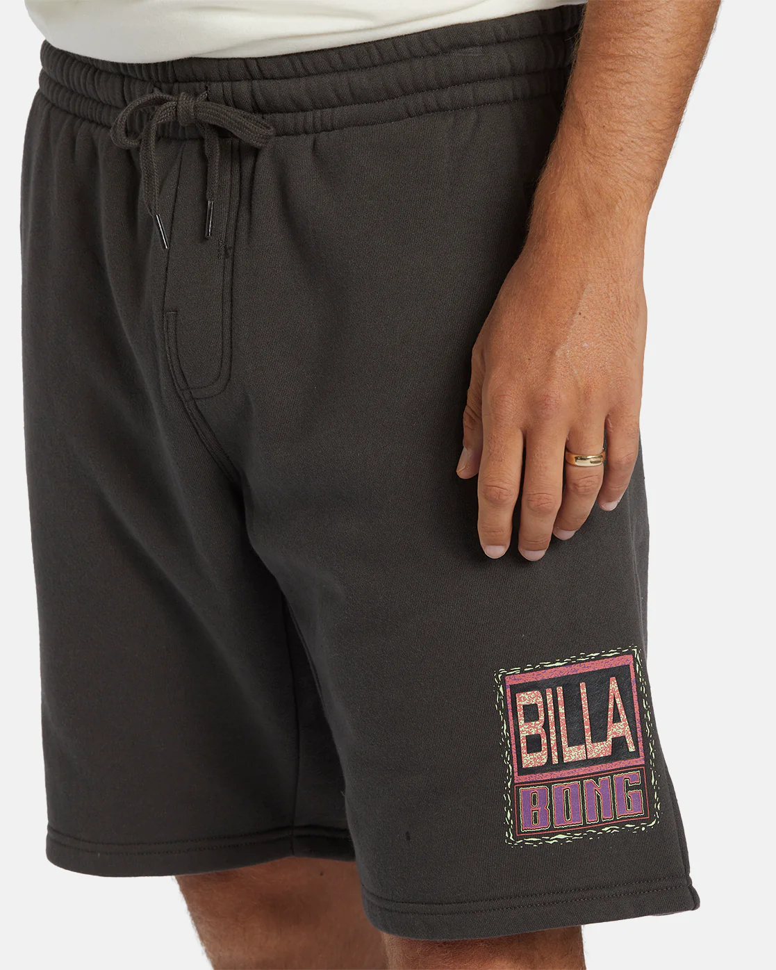 Billabong Shorebird Short Elastic Waist Shorts - Raven -Biliabong Outlet