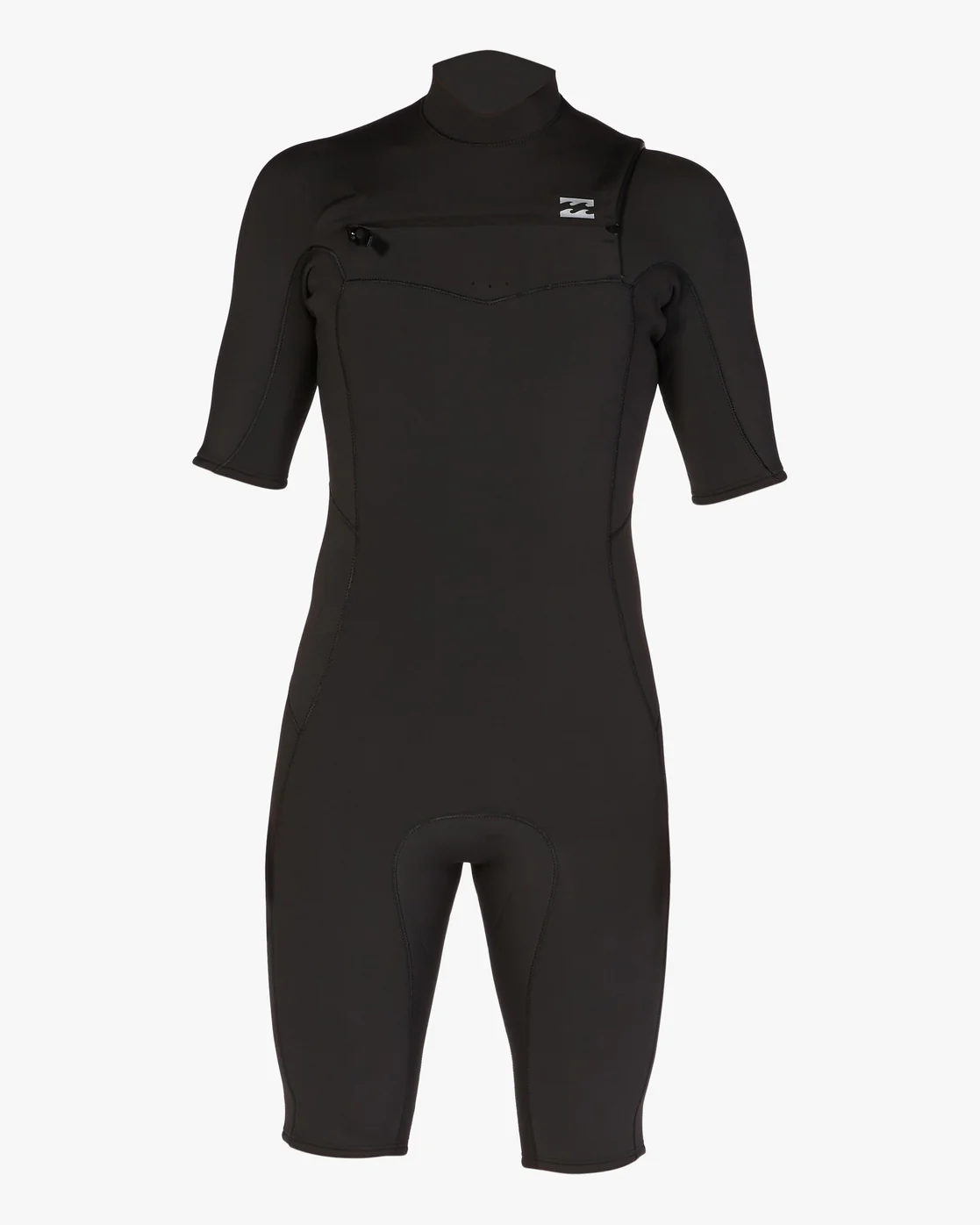 Billabong 2/2mm Absolute Short Sleeve Chest Zip Springsuit - Black -Biliabong Outlet