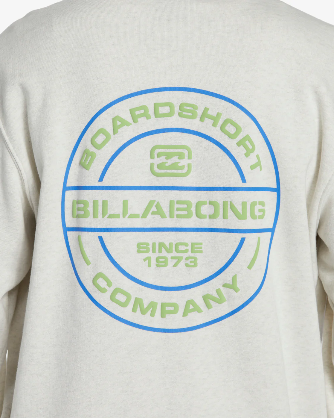 Billabong Short Sands Crew Sweatshirt - Light Grey Heather -Biliabong Outlet