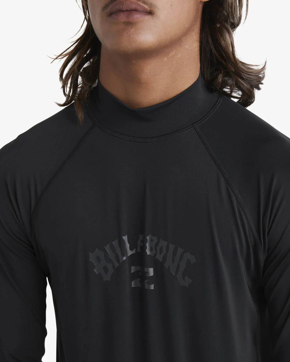 Billabong Arch Wave Performance Fit Long Sleeve Surf Tee - Black -Biliabong Outlet