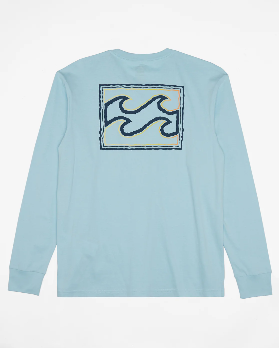 Billabong Crayon Wave Long Sleeve T-Shirt - Coastal -Biliabong Outlet