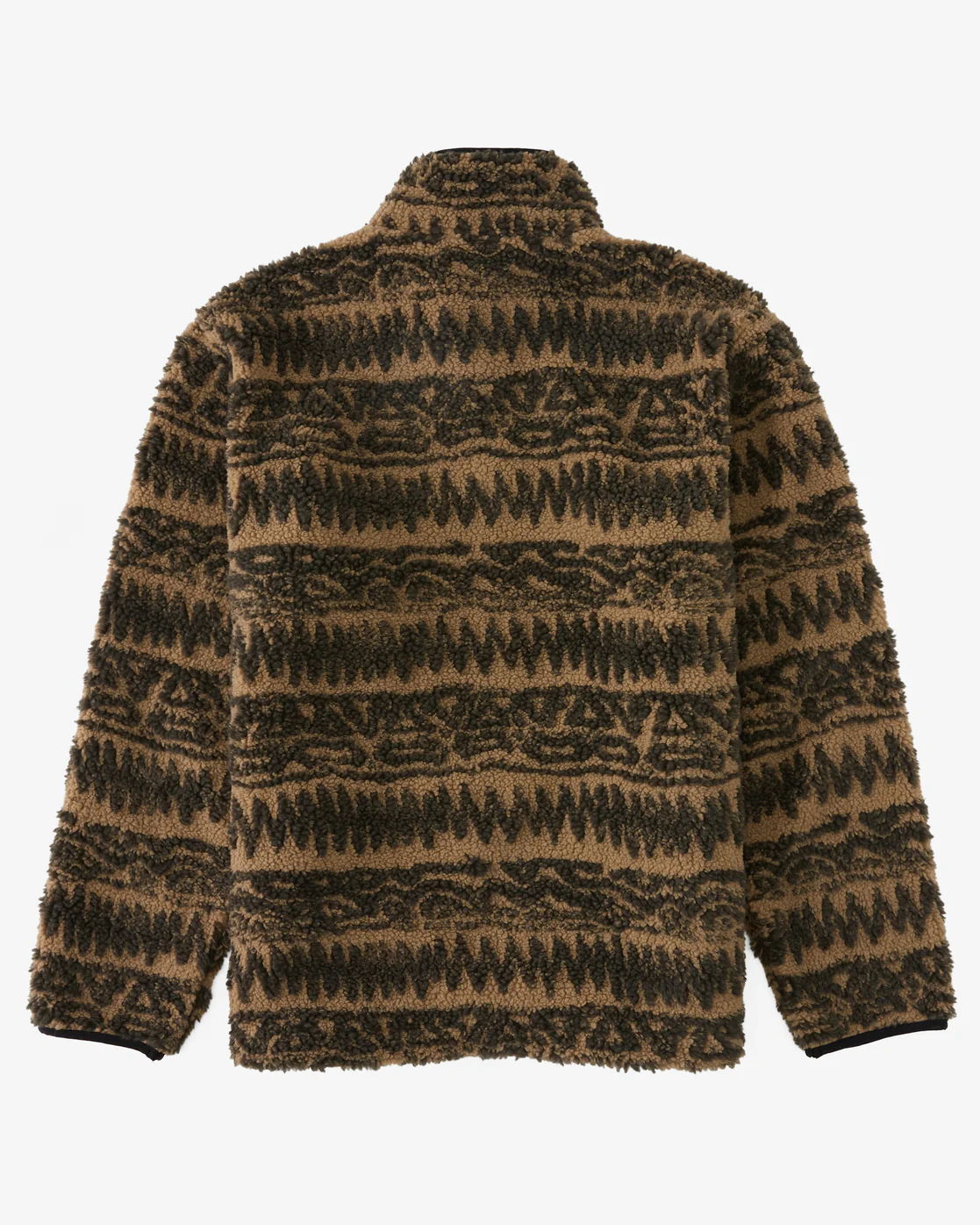 Billabong Boundary Switchback Zip-Up Sherpa Fleece - Gravel -Biliabong Outlet