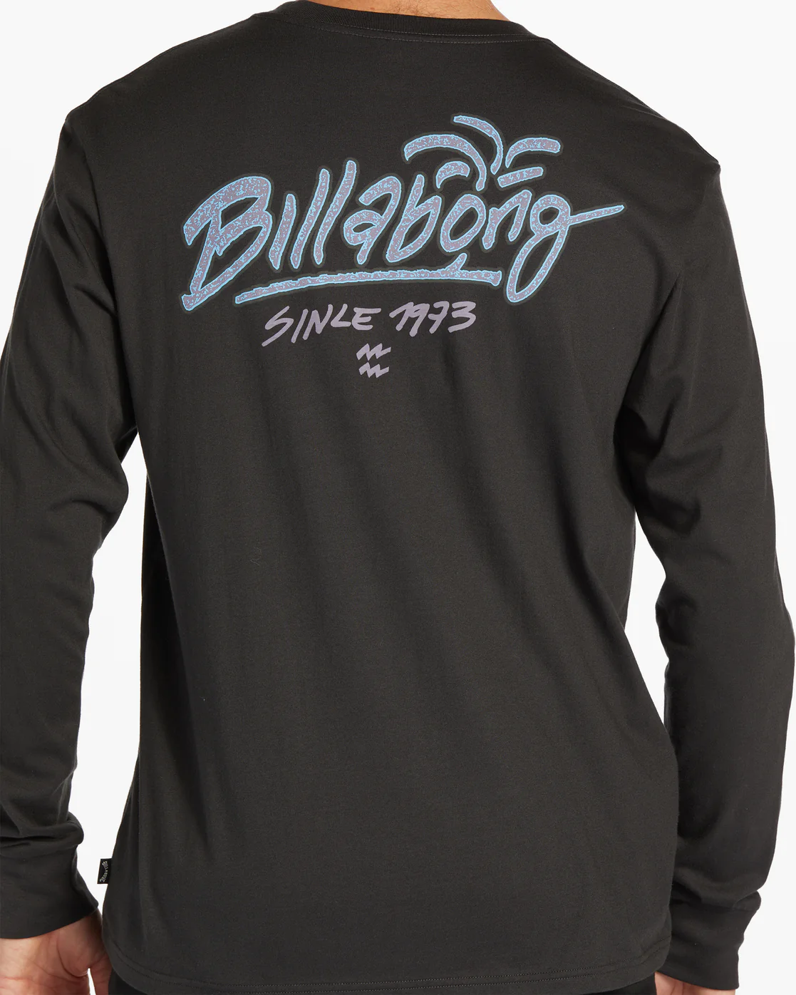 Billabong Lounge Long Sleeve T-Shirt - Washed Black -Biliabong Outlet
