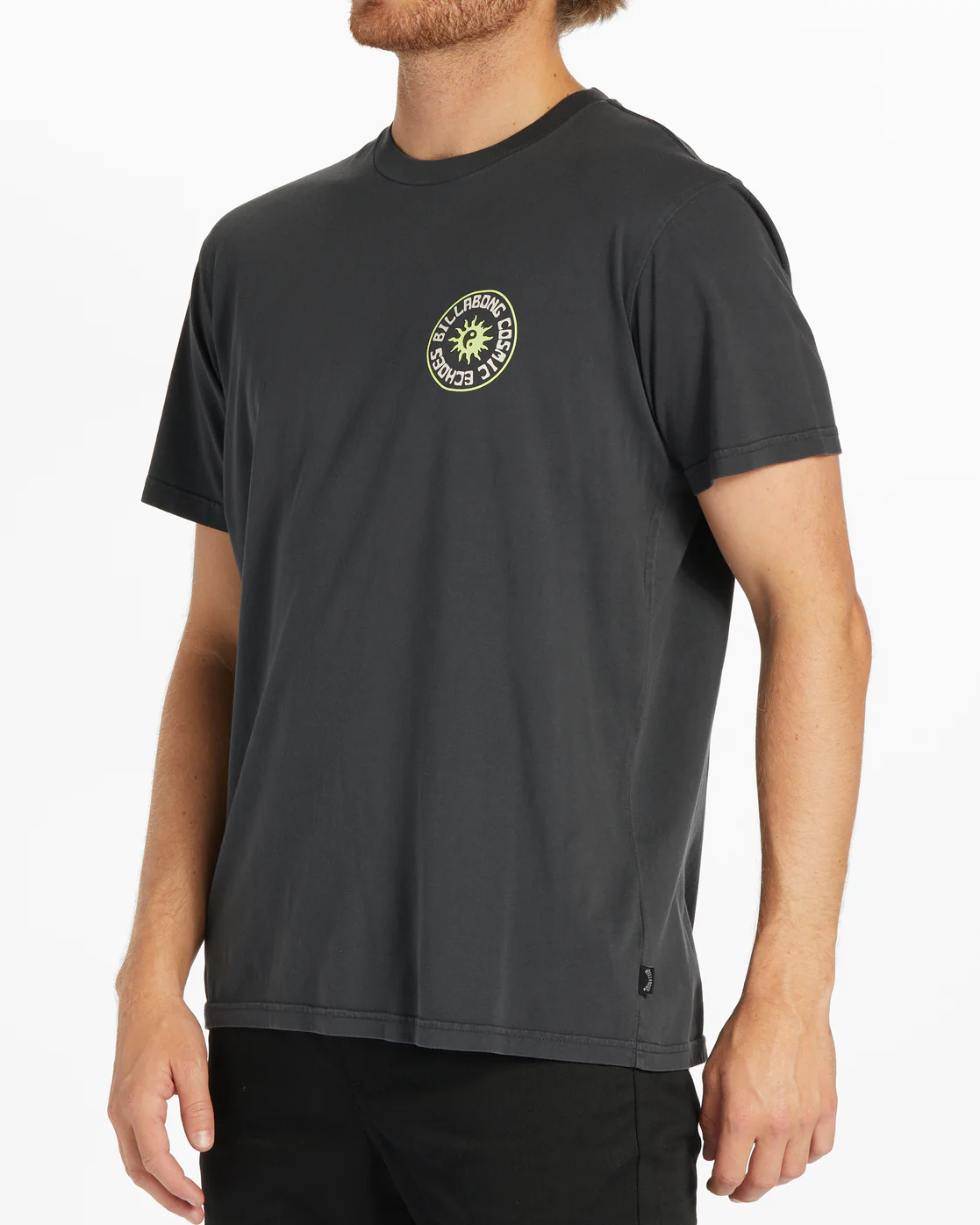 Billabong Worshipper Short Sleeve Wave Washed T-Shirt - Washed Black -Biliabong Outlet