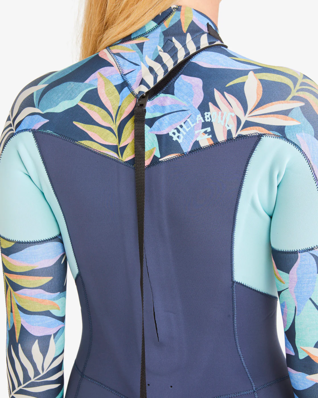 Billabong 3/2mm Synergy Back Zip Wetsuit - Indigo Ocean -Biliabong Outlet