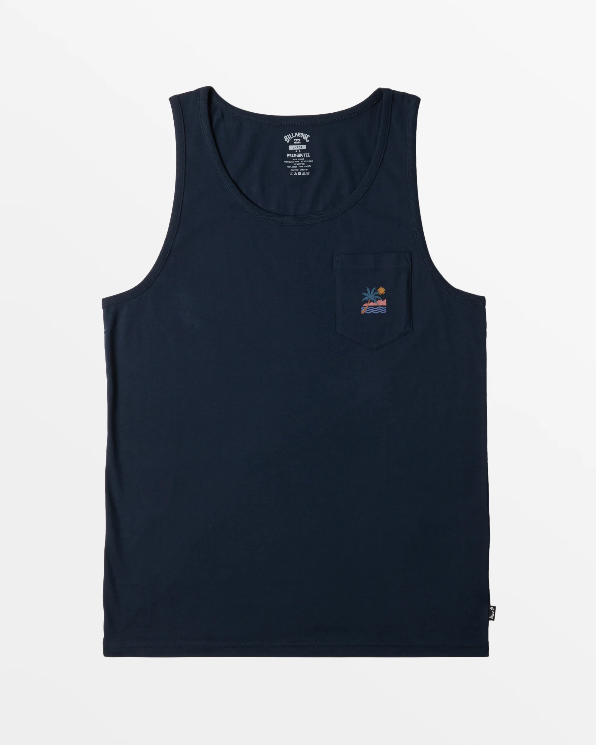 Billabong Troppo Pocket Tank Top - Navy -Biliabong Outlet