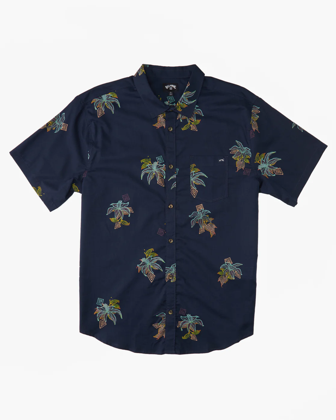 Billabong Sundays Mini Short Sleeve Shirt - Night -Biliabong Outlet