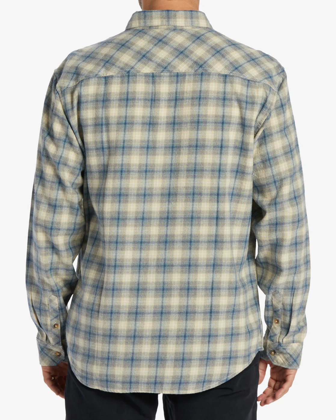 Billabong Coastline Flannel Long Sleeve Shirt - North Sea -Biliabong Outlet
