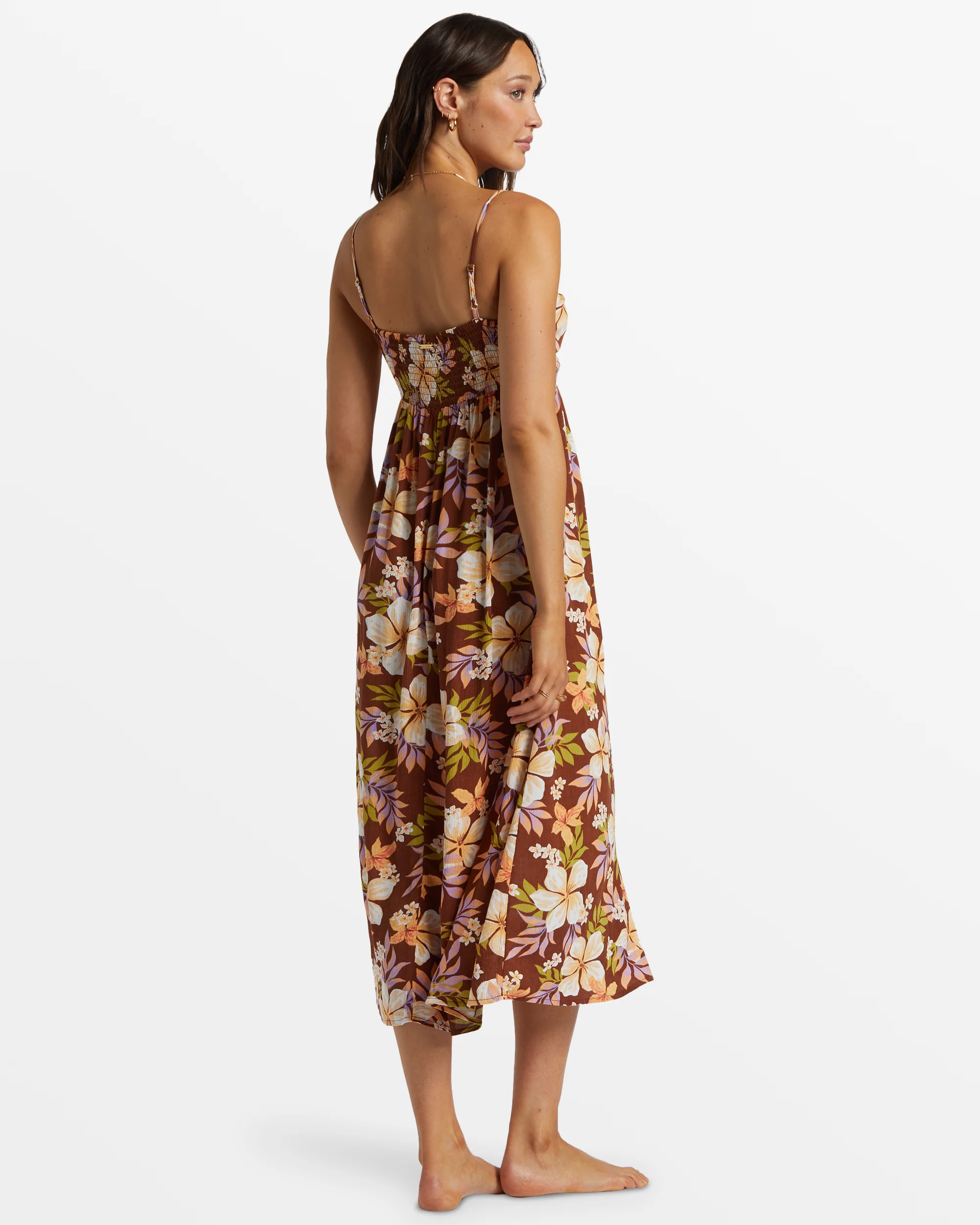 Billabong Daybreak Midi Midi Dress - Toasted Coconut -Biliabong Outlet