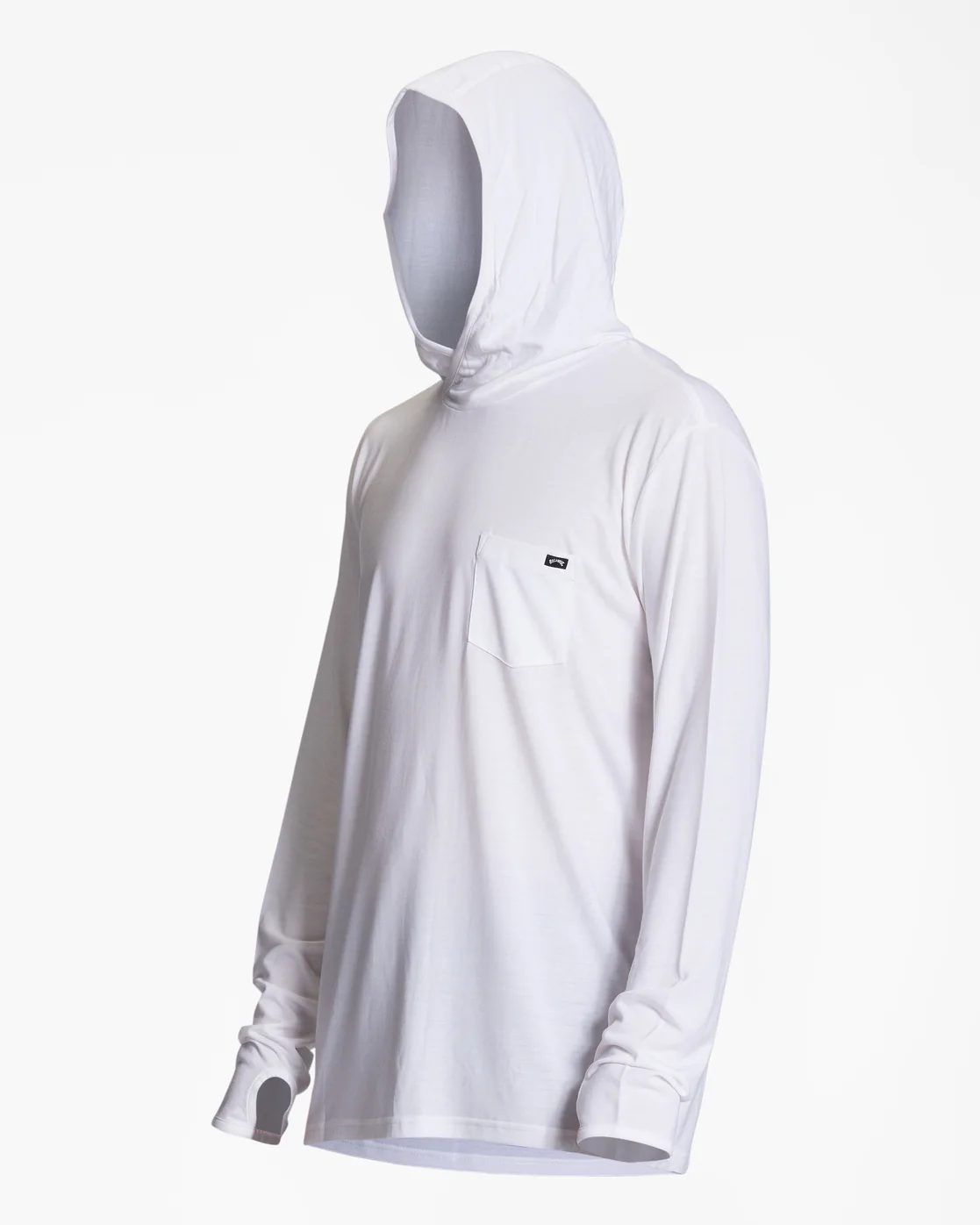 Billabong Eclipse Hooded Long Sleeve Surf T-Shirt - White -Biliabong Outlet