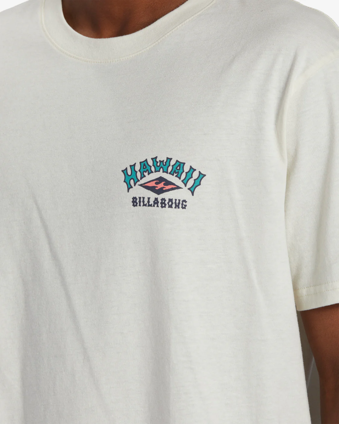 Billabong Arch Hawaii Short Sleeve T-Shirt - Off White -Biliabong Outlet