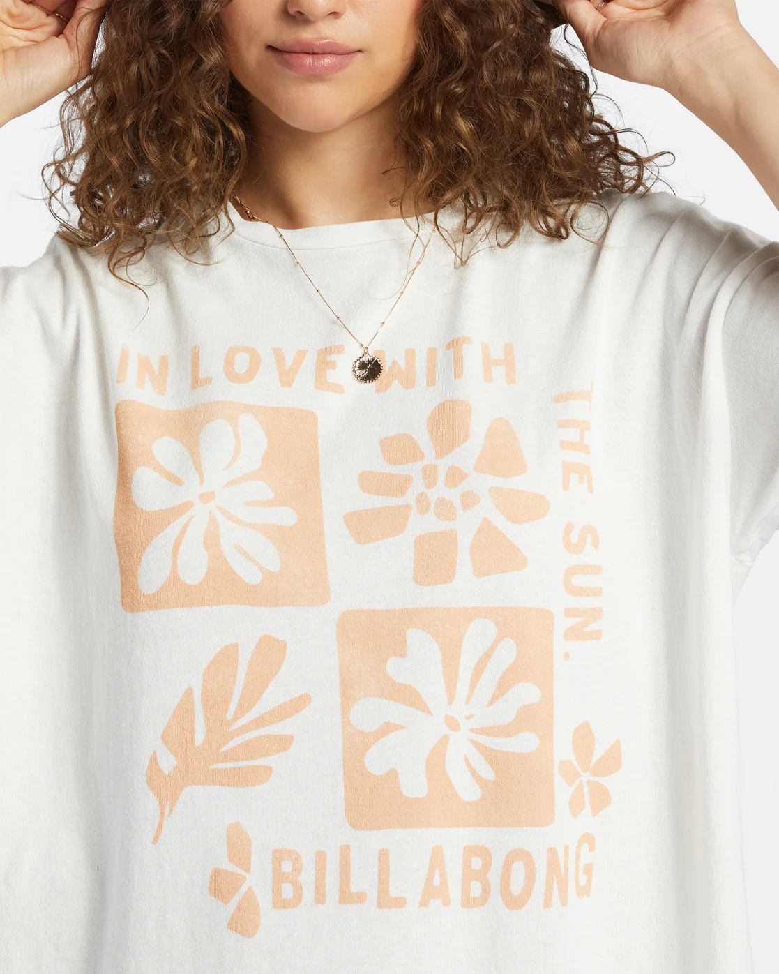 Billabong In Love With The Sun T-Shirt - Salt Crystal -Biliabong Outlet