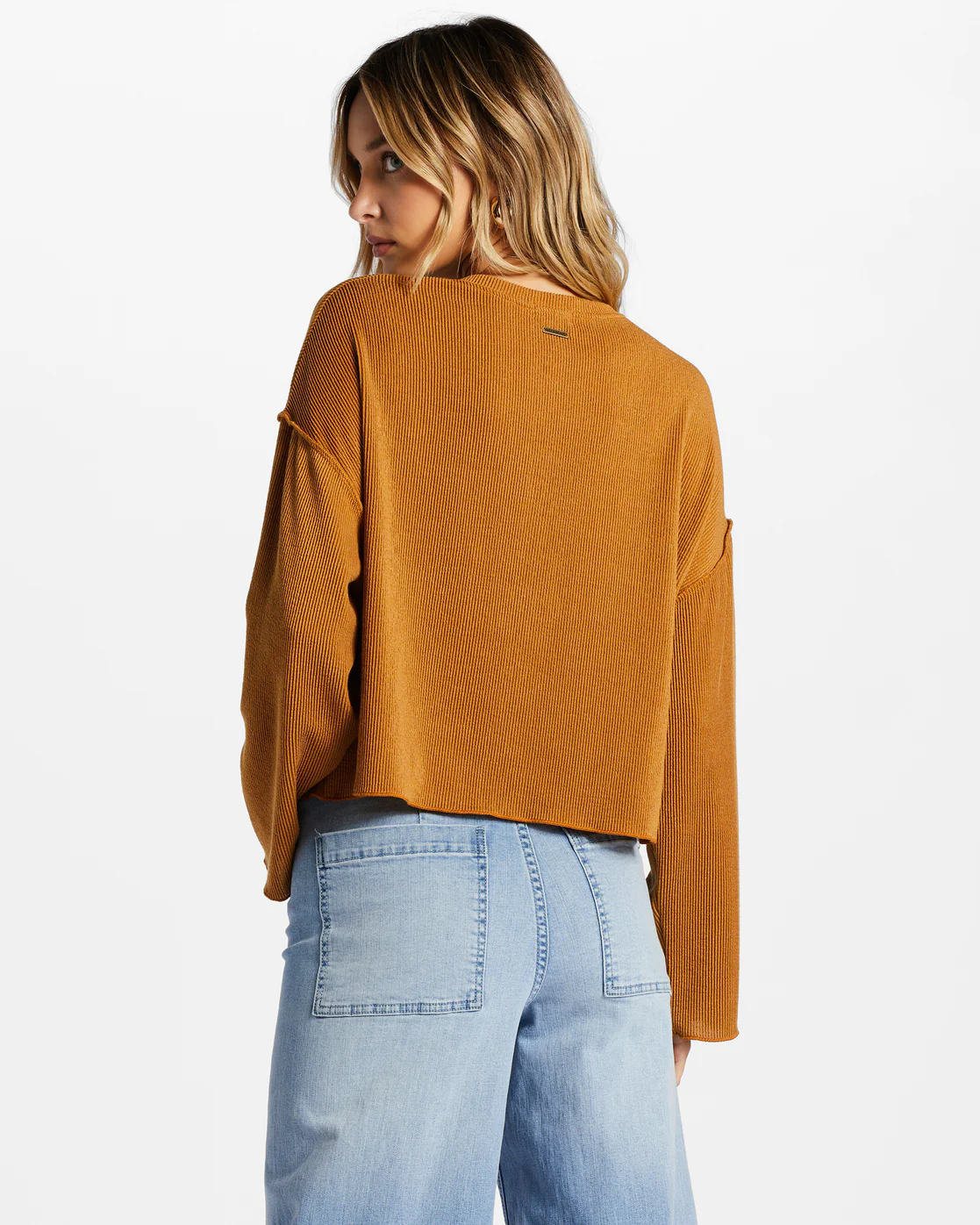 Billabong You Seam Happy Rib Knit Top - Cider -Biliabong Outlet