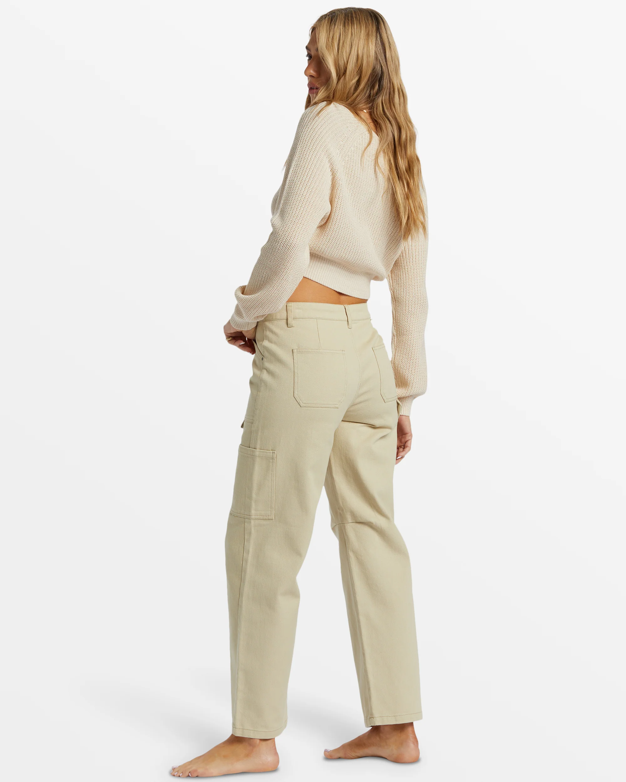 Billabong Leia Cargo Pants - Light Avocado -Biliabong Outlet