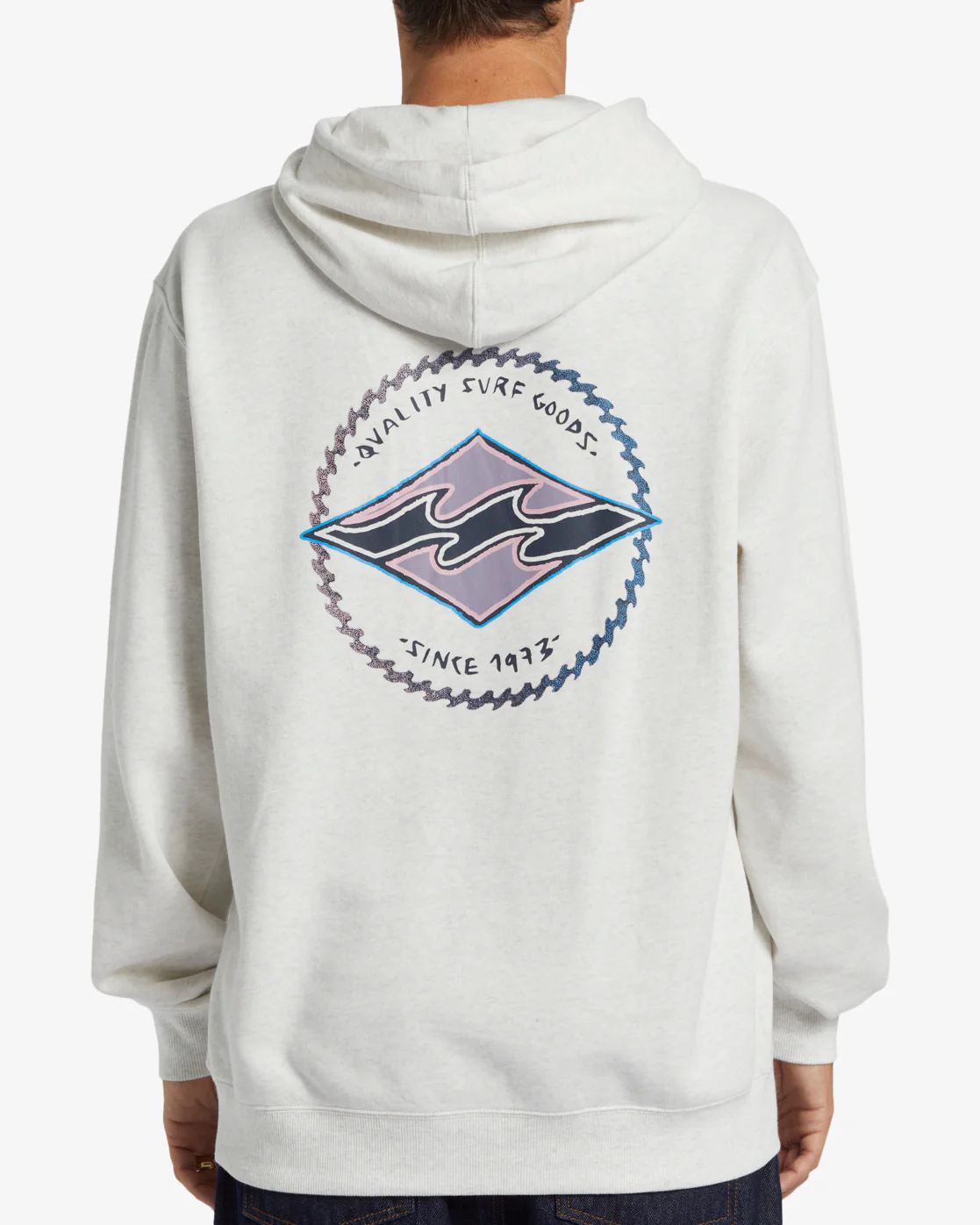Billabong Shorebird Pullover Sweatshirt - Light Grey Heather -Biliabong Outlet