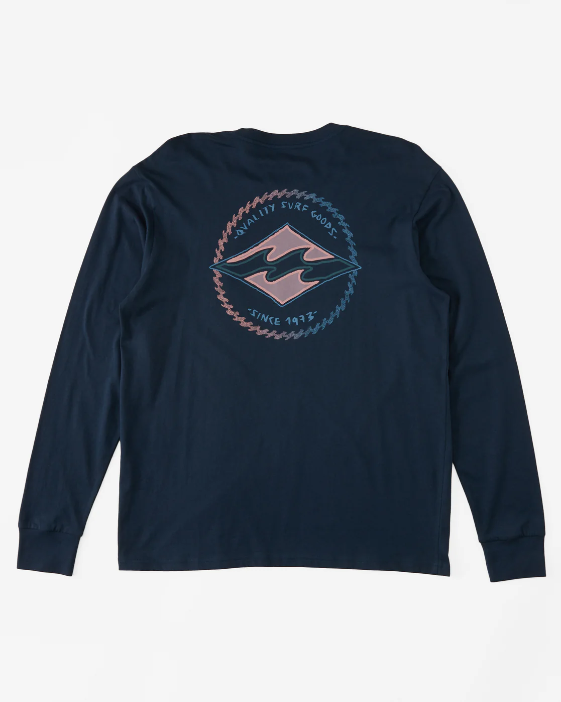 Billabong Rotor Diamond Long Sleeve T-Shirt - Dark Blue -Biliabong Outlet