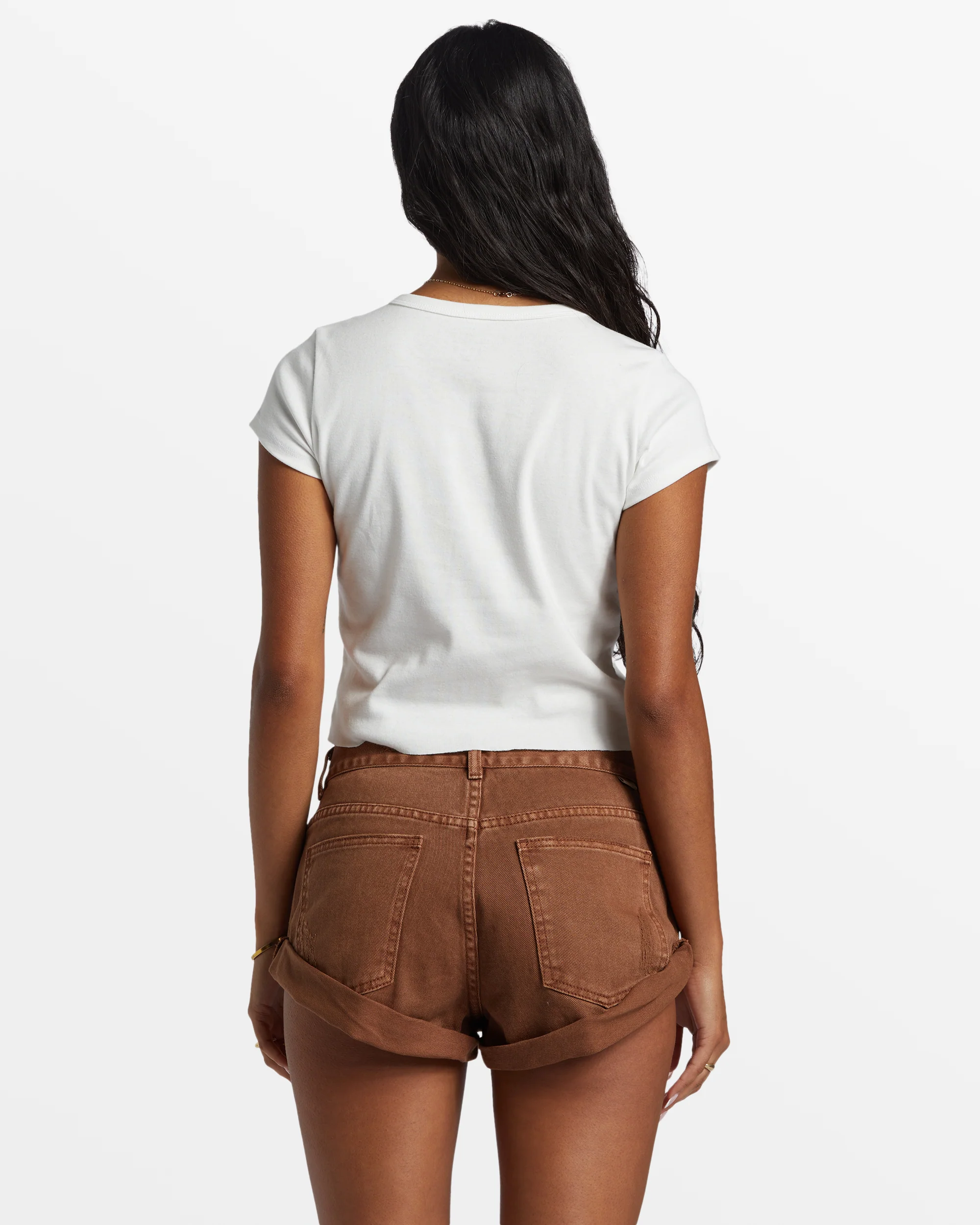 Billabong Get Low Short Denim Shorts - Toasted Coconut -Biliabong Outlet