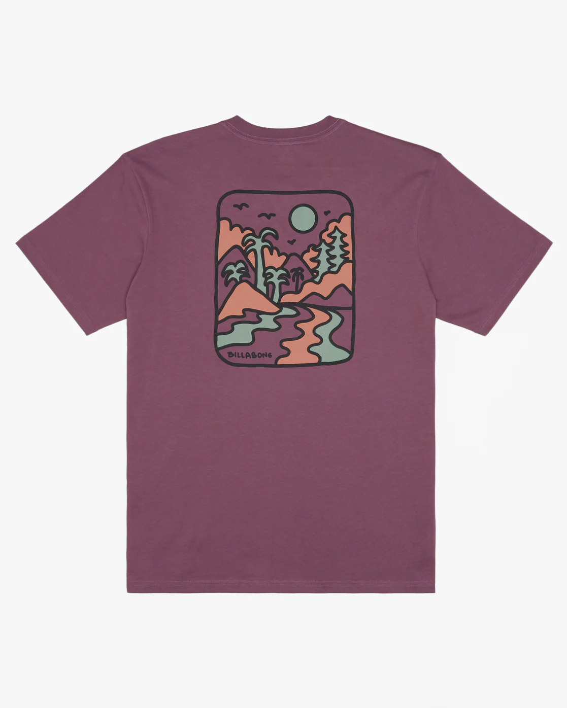 Billabong Shine Short Sleeve T-Shirt - Plum -Biliabong Outlet