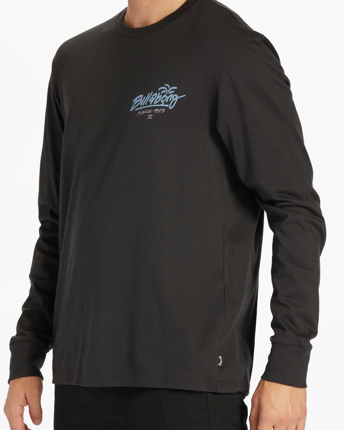 Billabong Lounge Long Sleeve T-Shirt - Washed Black -Biliabong Outlet