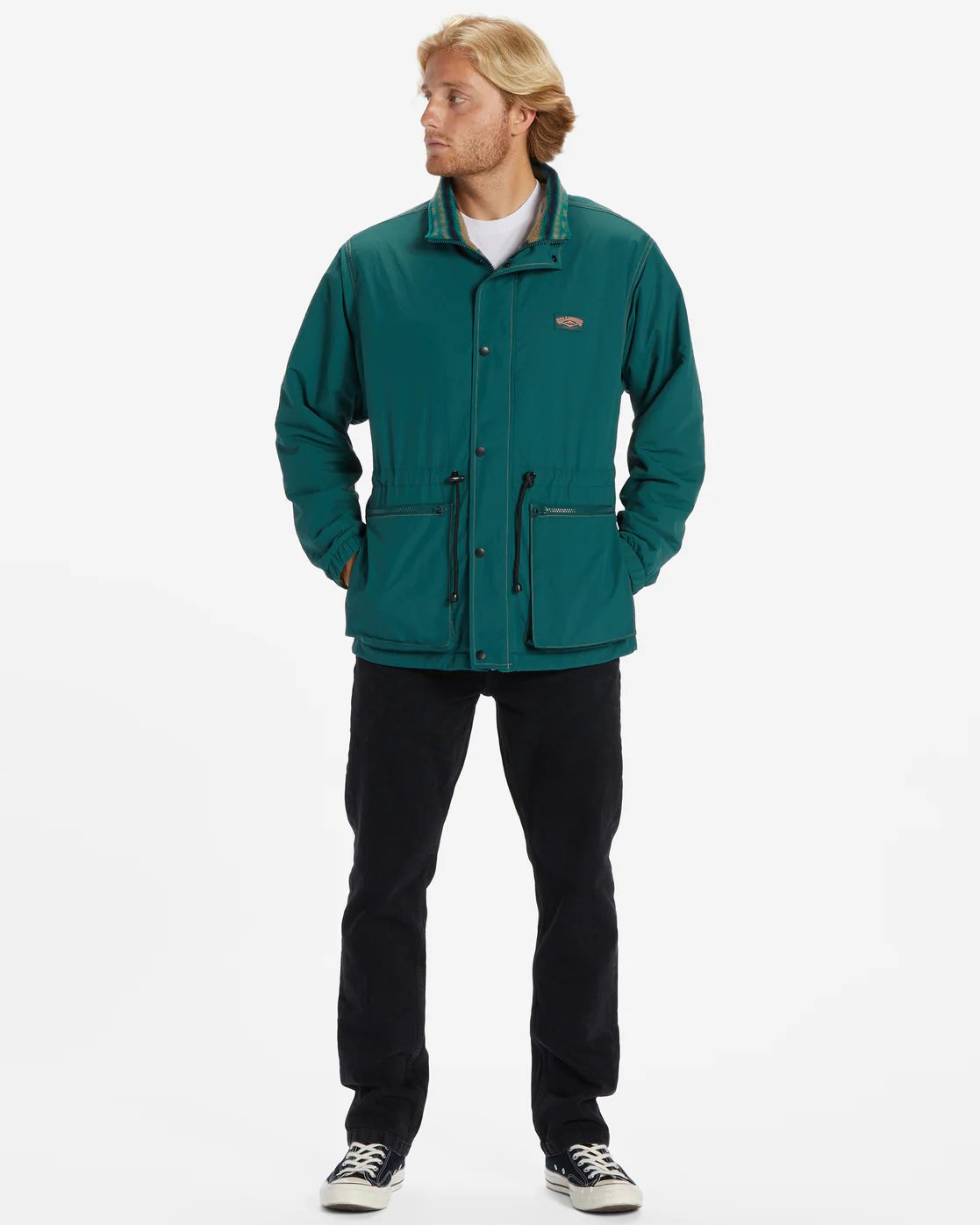 Billabong Gnaraloo Reversible Jacket - Deep Teal -Biliabong Outlet