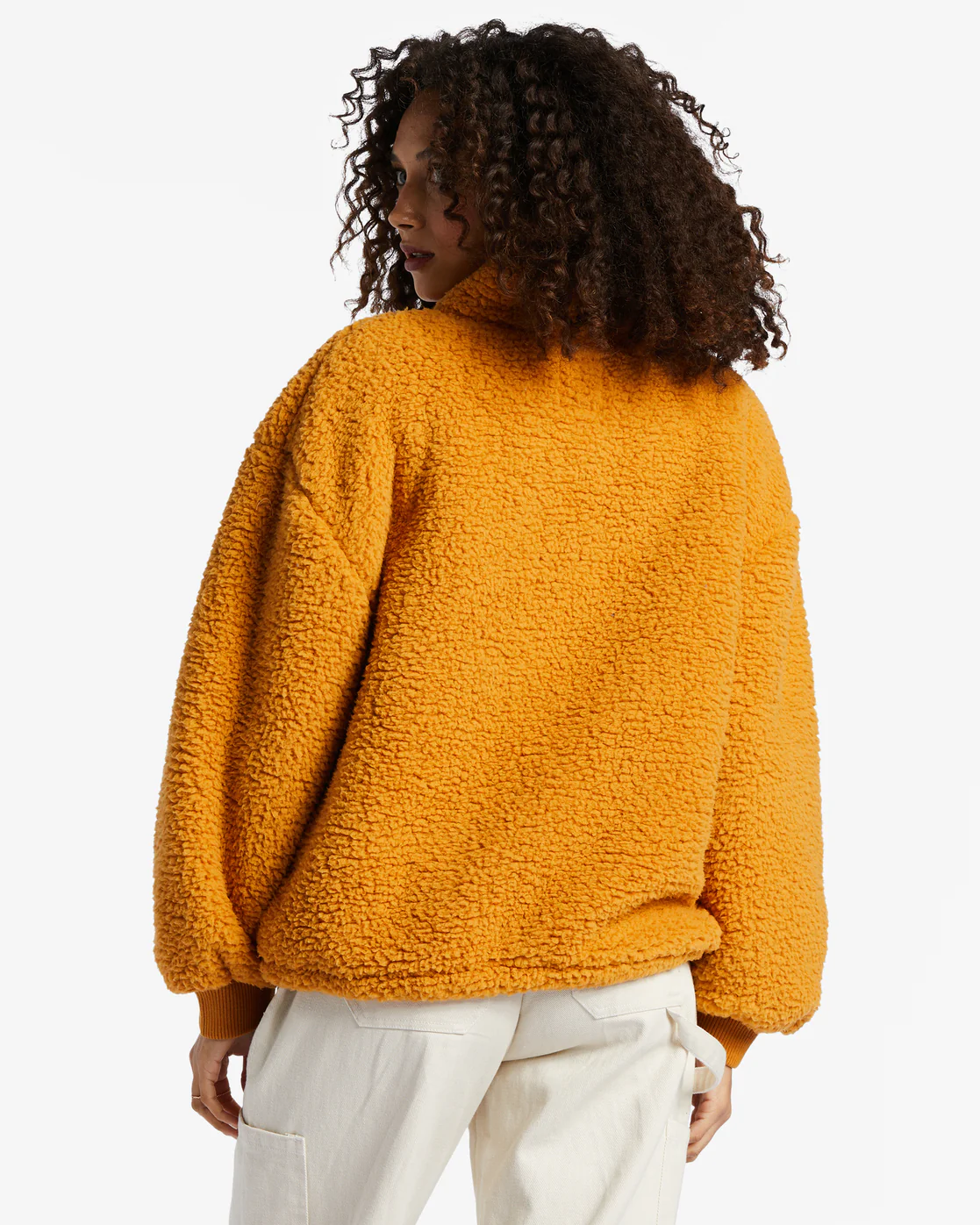 Billabong Time Off Half-Zip Fleece Pullover - Golden Rays -Biliabong Outlet