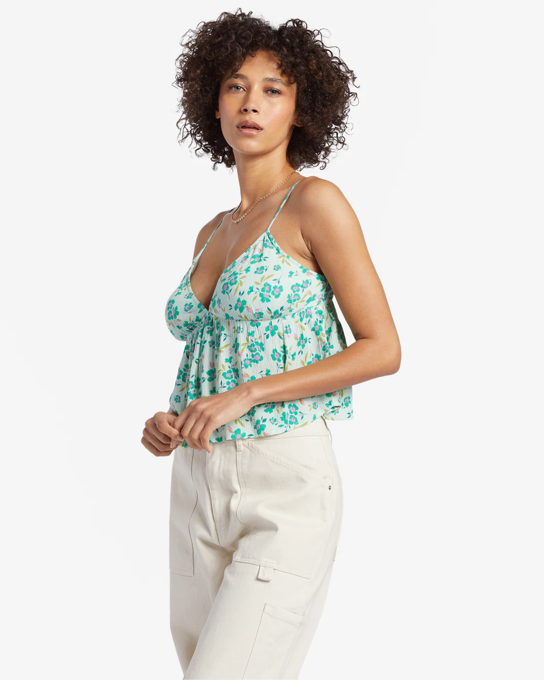 Billabong Happy Feelings Woven Shirt - Sweet Mint -Biliabong Outlet