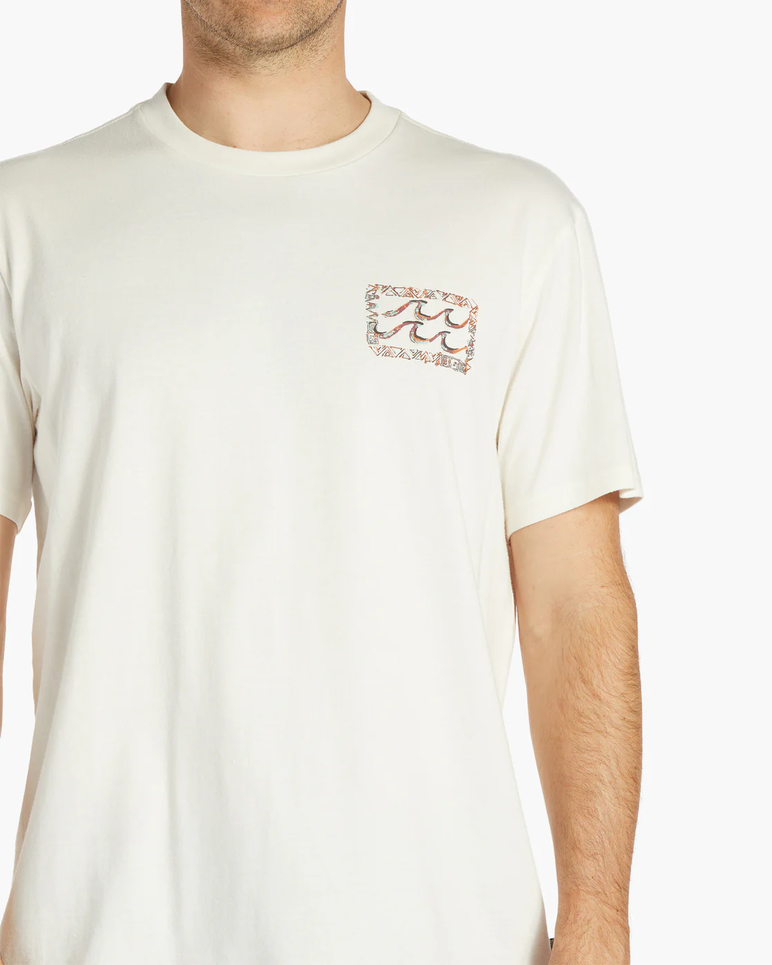 Billabong Traces Short Sleeve T-Shirt - Off White -Biliabong Outlet