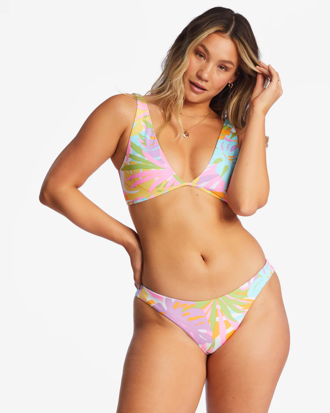 Billabong Dreamland Reversible Tanga Bikini Bottoms - Multi -Biliabong Outlet