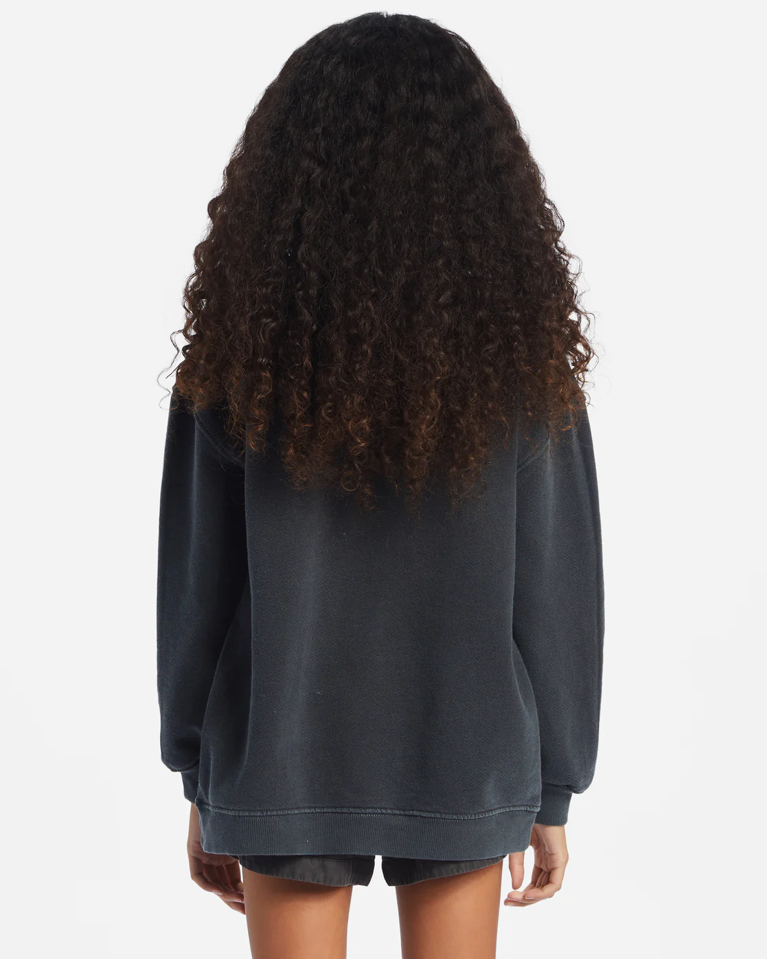Billabong Girls Making Waves Crewneck Sweatshirt - Black Sands -Biliabong Outlet