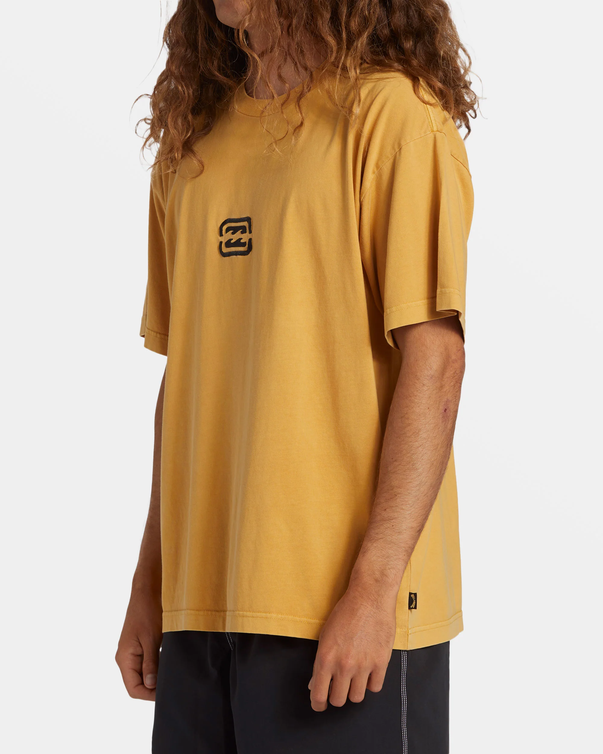 Billabong Bracket Wave OG T-Shirt - Mustard -Biliabong Outlet