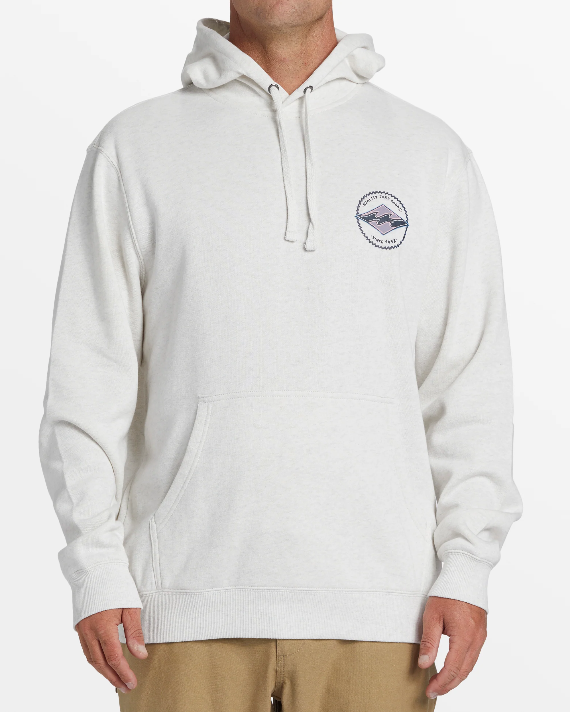 Billabong Shorebird Pullover Sweatshirt - Light Grey Heather -Biliabong Outlet