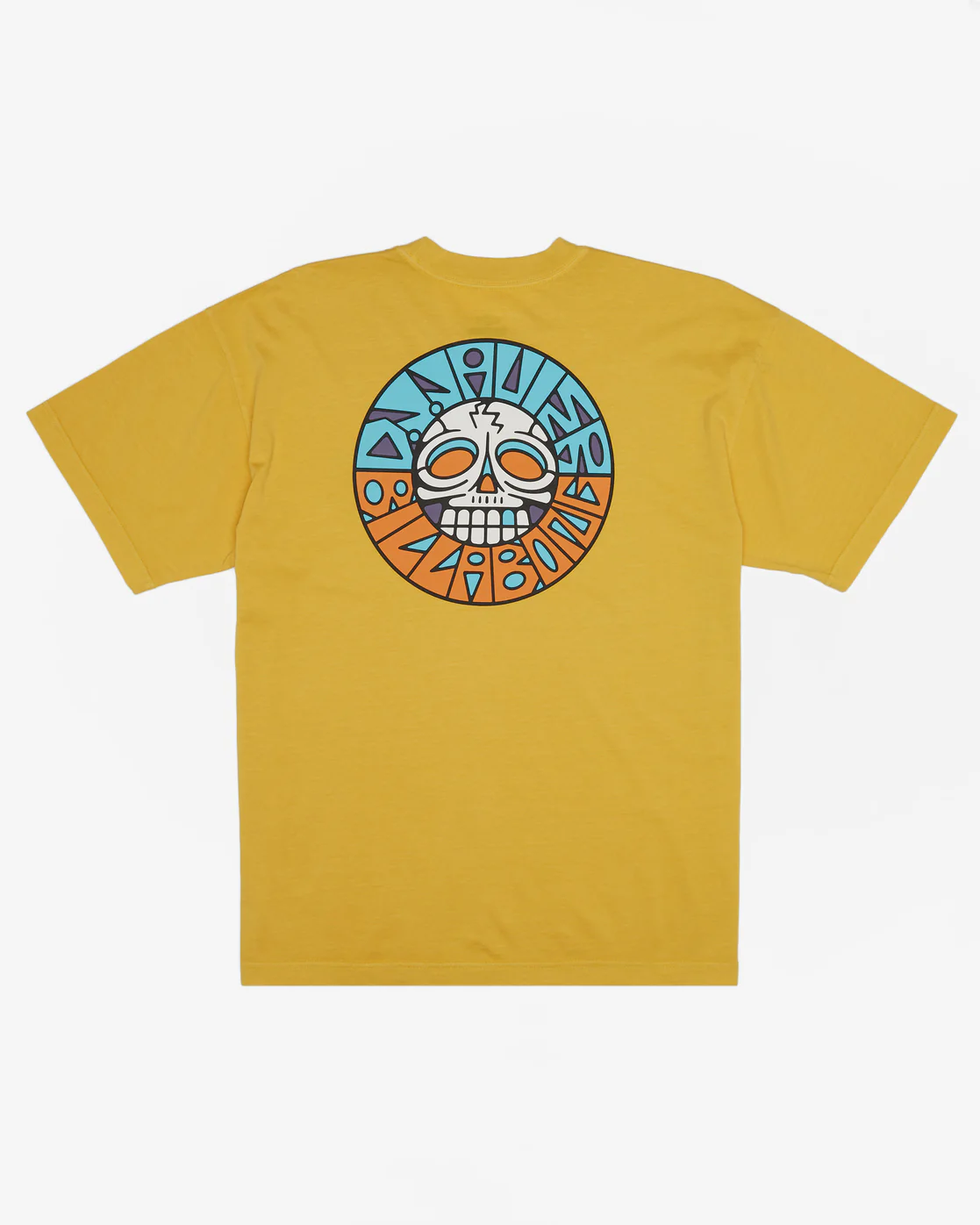 Billabong Break The Cycle Short Sleeve Wave Washed T-Shirt - Sunny -Biliabong Outlet