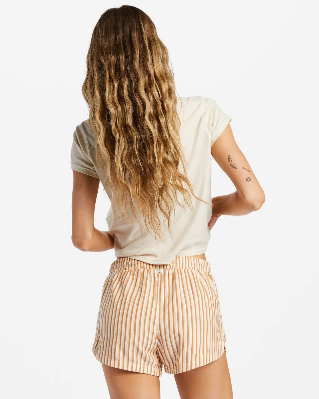 Billabong Road Trippin Elastic Waist Shorts - So Tan -Biliabong Outlet
