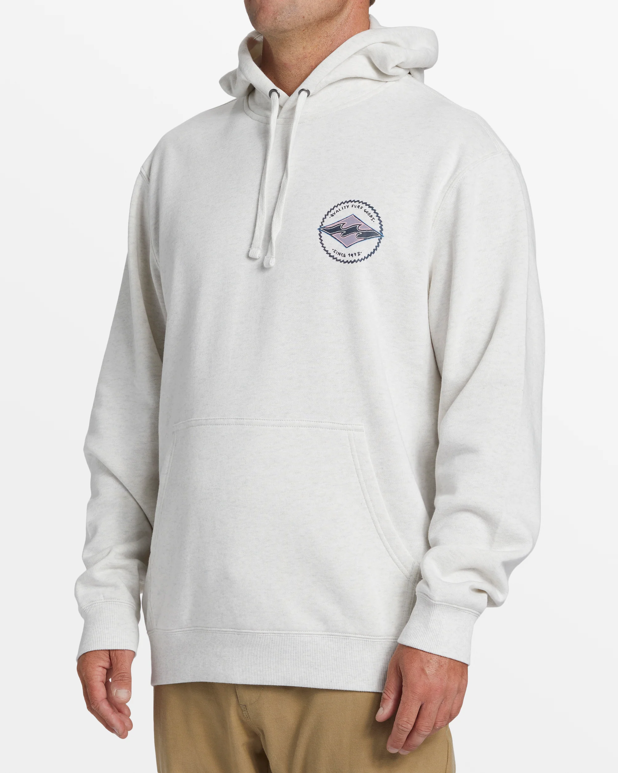 Billabong Shorebird Pullover Sweatshirt - Light Grey Heather -Biliabong Outlet