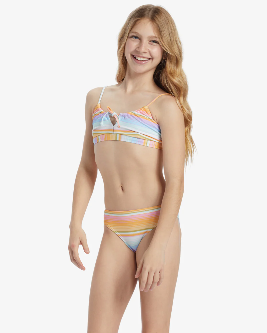 Billabong Girls Blissed Out Coco Bralette Set Bikini Set - Multi -Biliabong Outlet