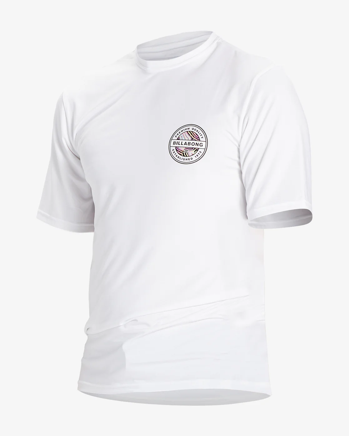 Billabong Rotor Loose Fit Short Sleeve UPF 50 Surf T-Shirt - White -Biliabong Outlet