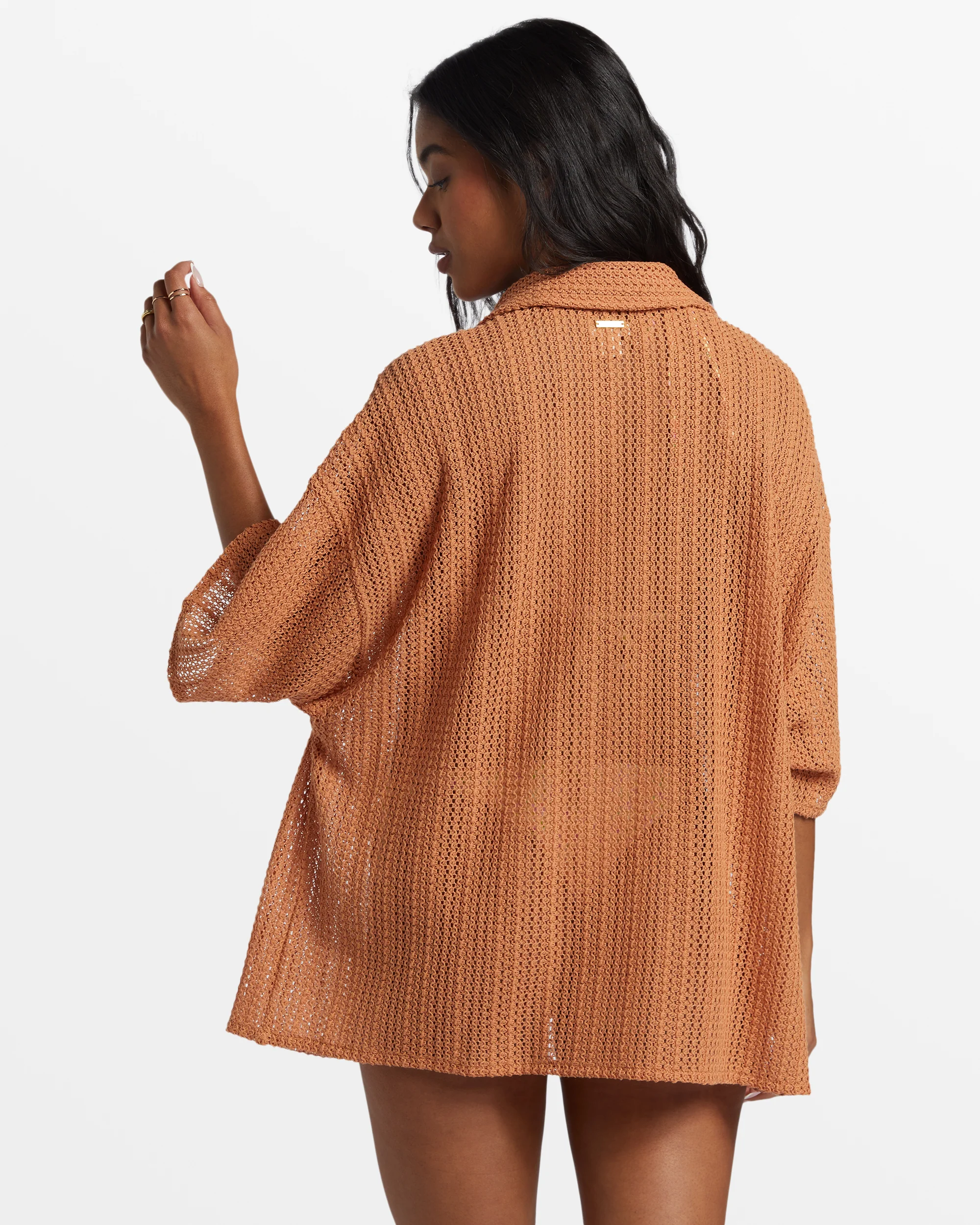 Billabong Largo Overshirt Cover Up - Toffee -Biliabong Outlet