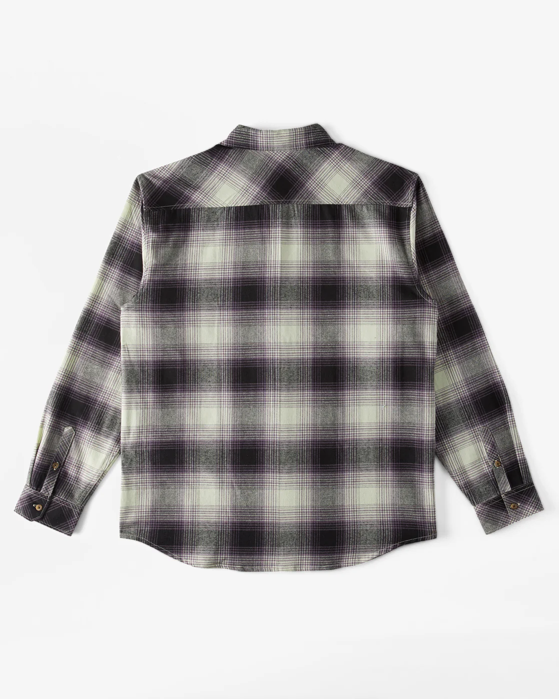 Billabong Coastline Flannel Long Sleeve Shirt - Mint Cream -Biliabong Outlet