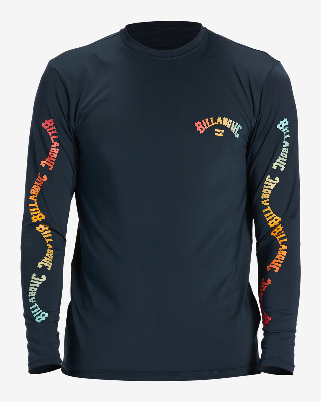 Billabong Snaking Arches Long Sleeve UPF 50 Surf T-Shirt - Navy -Biliabong Outlet