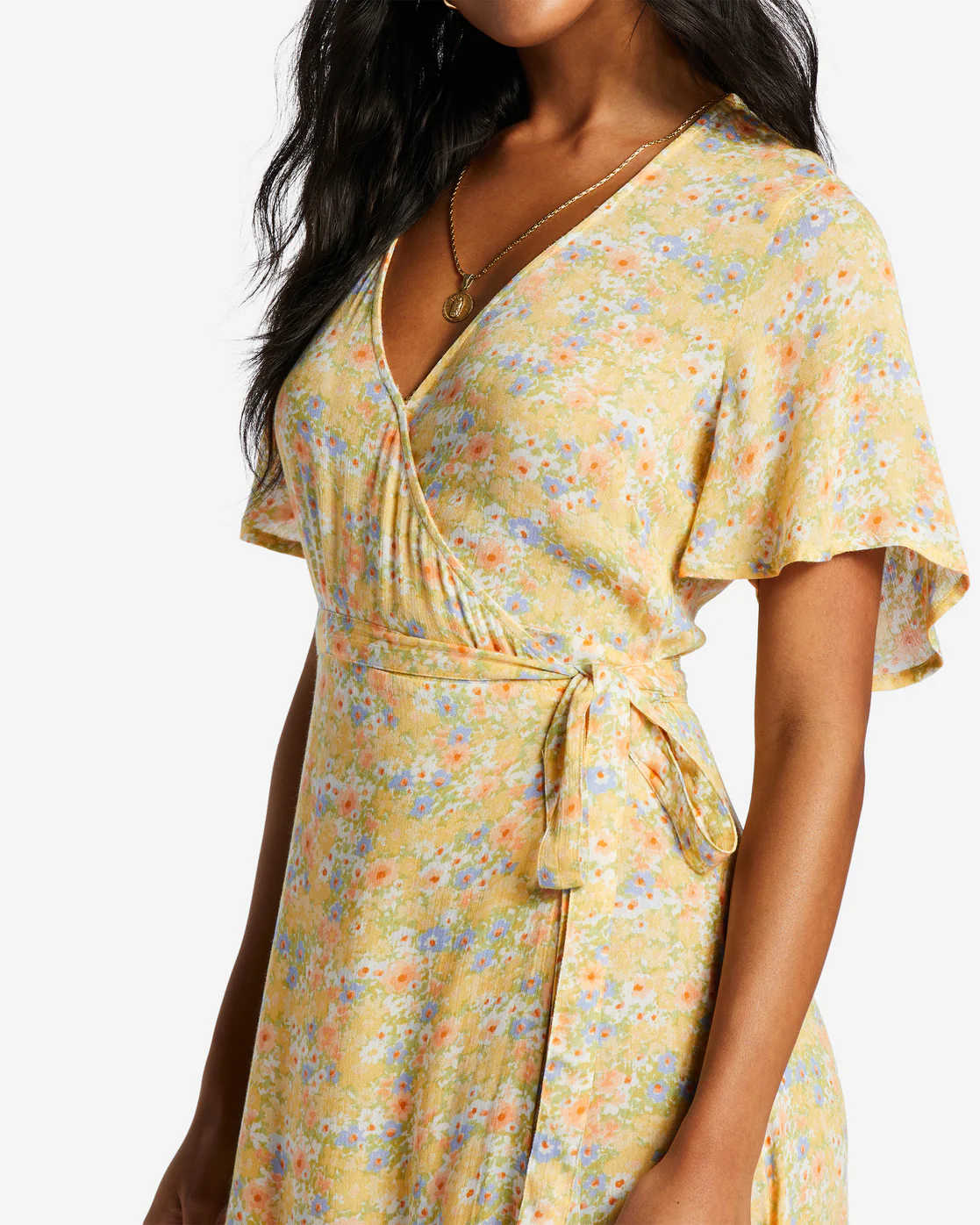 Billabong Day By Day Midi Wrap Dress - Multi -Biliabong Outlet