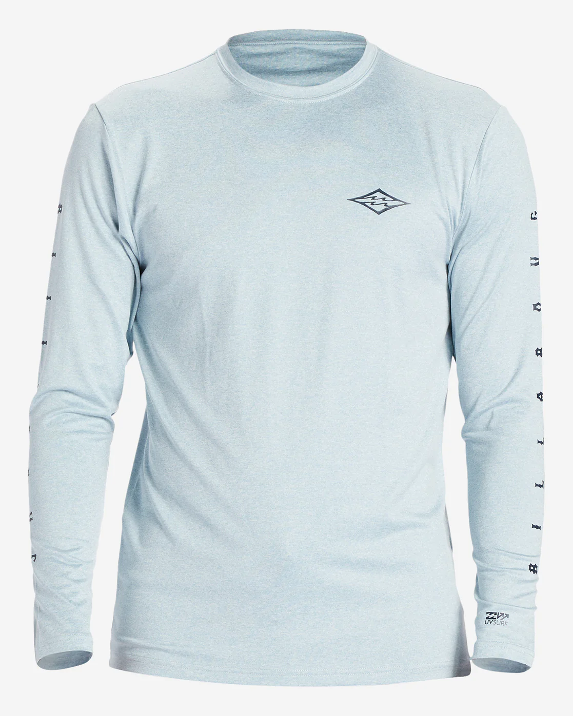 Billabong Unity Long Sleeve UPF 50 Surf T-Shirt - Smoke Blue Heather -Biliabong Outlet